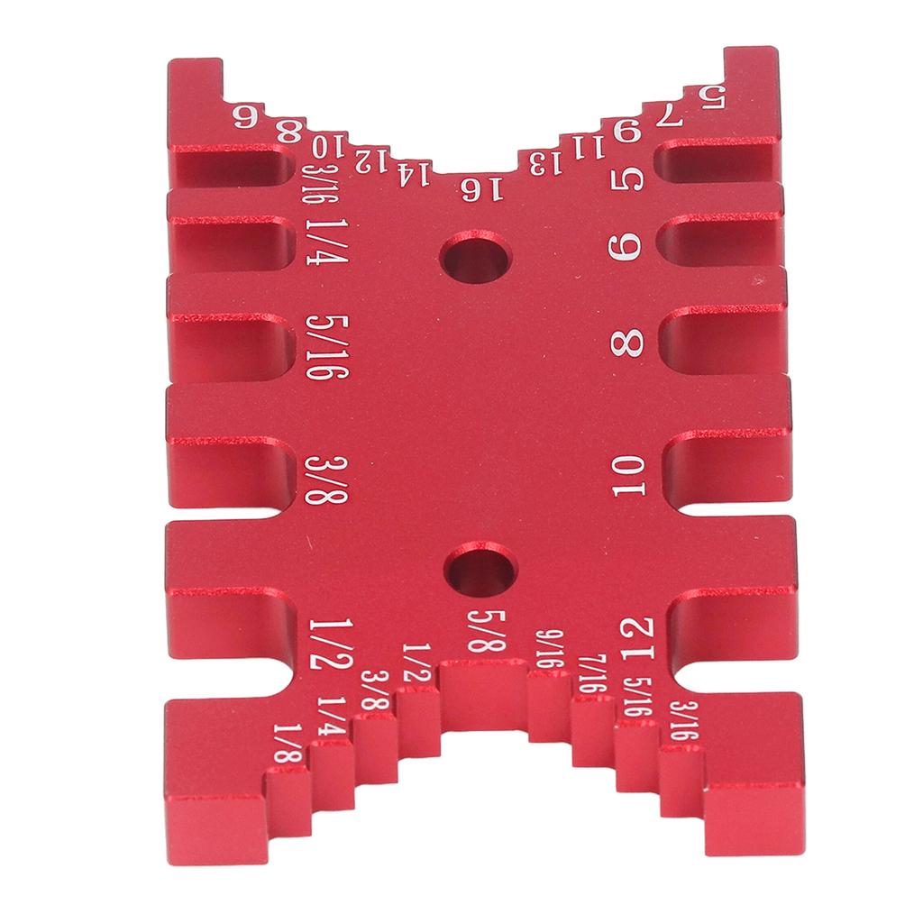 Dovetail Jig Tenon Caliper Aluminum Scale Card Measuring Woodworking Tool