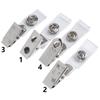 Badge Kaarthouder Roestvrij Staal Lanyard Clips Kantoorartikelen Rolletje Sleutel Naamplaatje Lanyard Clips Map
