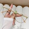 Sexy Cat Eye Anti Blue Light Glasses Luxury Women Brand Designer Metal Small Frame Optical Computer Eyewear Myopia Glasses Minus