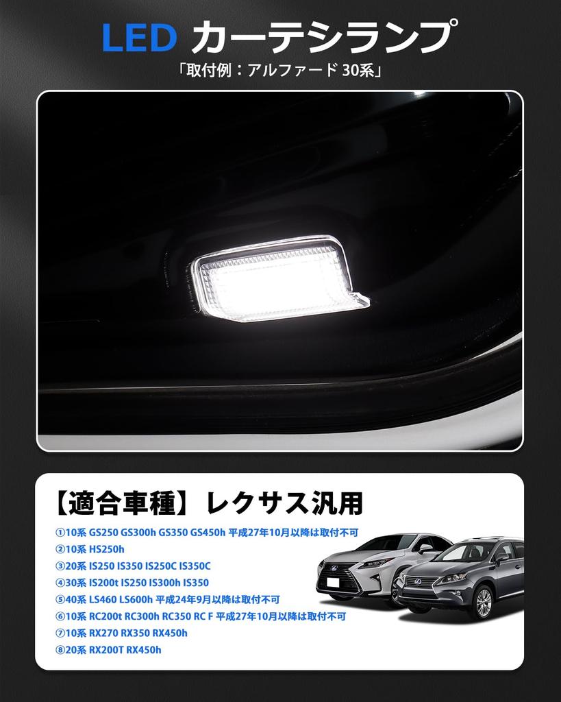 GIMUYA Lexus General Purpose Courtesy Lamp, LED Dedicated Welcome Light, Genuine Replacement, High Brightness,