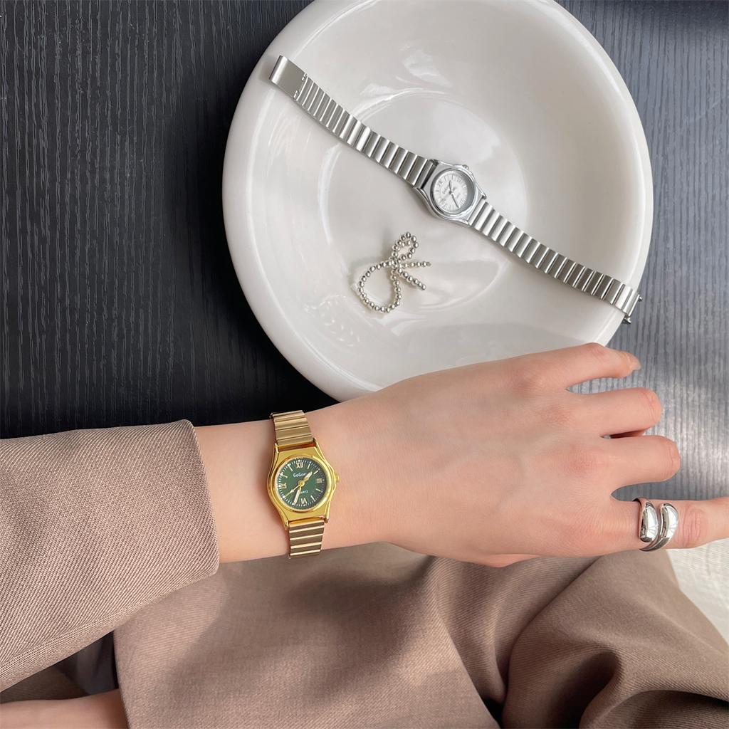 Retro Black Gold Bamboo Joint With High Sense Watch Women'S Simple Small Dial Temperament Women'S Exquisite Quartz Supply