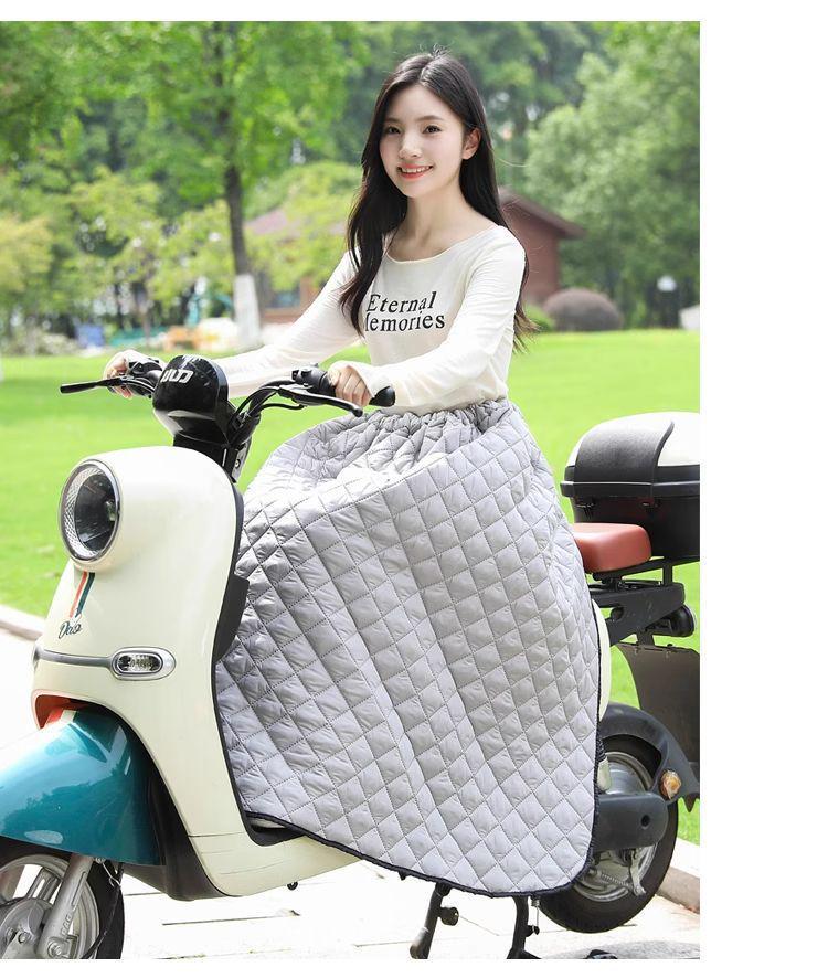 Winter Windproof Fleece-Lined Skirt for Leg and Knee Protection - Unisex Warm Riding Gear