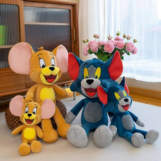 Tom and Jerry Plush Doll Set - Cute Cat and Mouse Toy