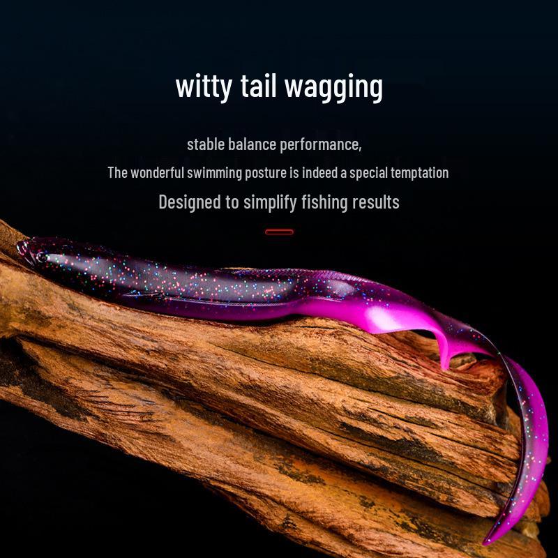 BEARKING Soft Bait Eel Lure with Lead Head Hook, 15cm/20cm for Long Cast Sea Fishing (L45L46)