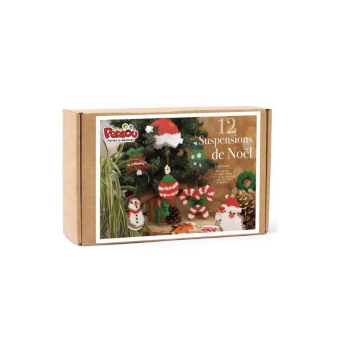 Coffret perles à repasser 12 décorations de Noël