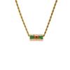 Sweet Charm Enamel Eye Pendant Necklace Wish Card Hexagonal Neck Chain  Summer Beach