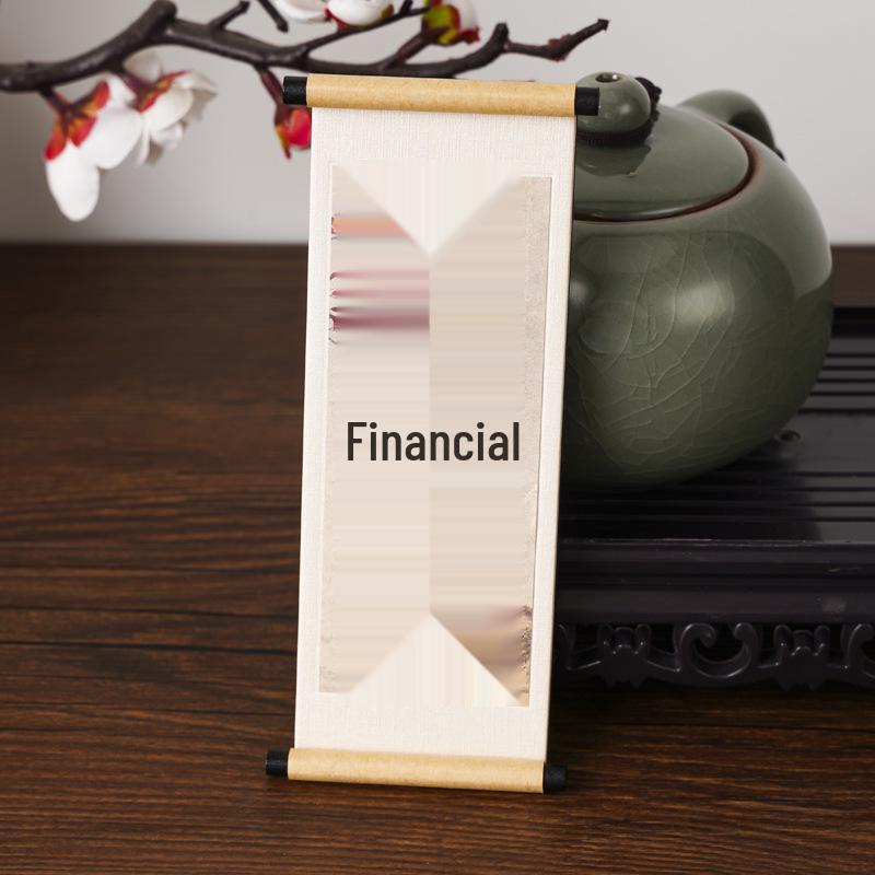 Calligraphy Series Wooden Scroll Refrigerator Magnet - Cultural Gift