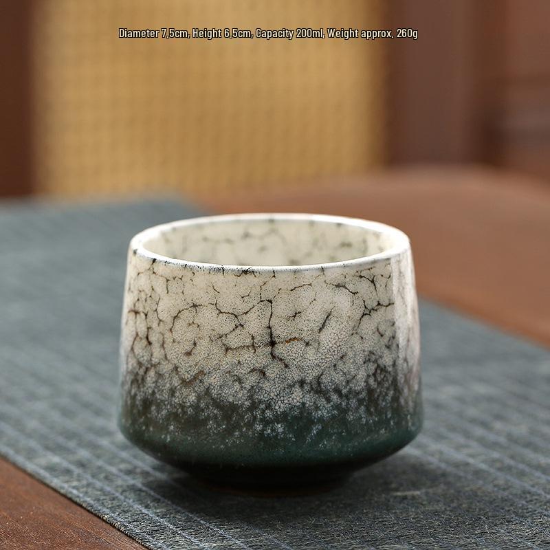 Retro Coarse Pottery Ceramic Coffee and Tea Cup for Home Use