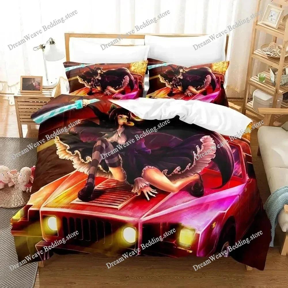 Panty Stocking Garterbelt Cartoon Poster Sheets Quilt Covers Bedding Dormitory Sheets Bedding Set Soft Warm Bedding Set