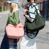 Große Kapazität Schultertasche Einfarbige Tragbare Nylontasche