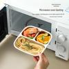 304 Stainless Steel Compartment Lunch Box | Sealed for Portion Control | Office & Microwave Safe