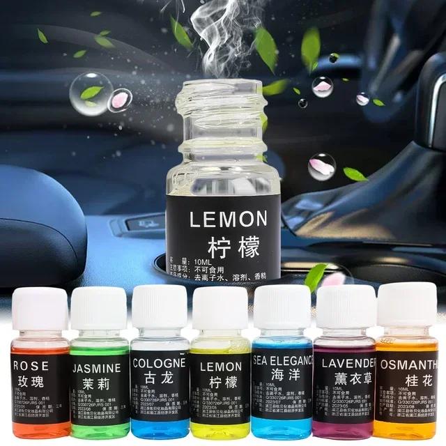 1/7pcs 10ml Car Perfume Supplement Natural Plant Oil Water Soluble Auto Air Freshener Home Fragrance Car Accessories
