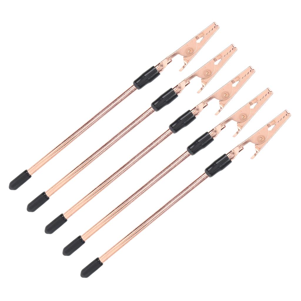 5 Stück Cayman-Klammer 155mm Roségold Langschwanz-Cayman Eisenklemmen für DIY Karte Foto Memo
