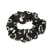 Used COCO Mark Dot Scrunchie (20226) 10097, White Polka Dots, Hair Accessory, Hair Tie, 22V CC Mark Silk Black, Women's
