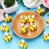 Felt Bees for Crafts, 12 Pcs Small Wool Bumble Bee Plush Decor for Baby Shower Decorations, Party Supplies and Costume DIY