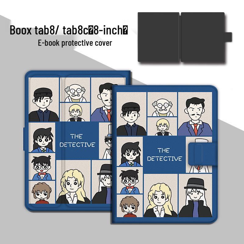 Conan Magnetic Cartoon Protective Case for Onyx Leaf 5S/6/Tab 8C E-reader