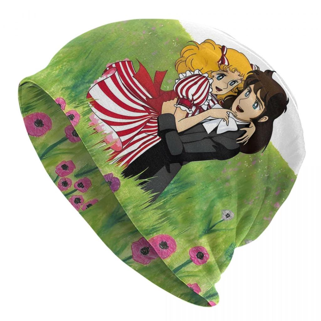 Candy Candy Candice Anime Unisexga Girl Bonnet Homme Hip Hop Knitted Hat For Warm Winter Cartoon Nime And Terence Beanies Caps