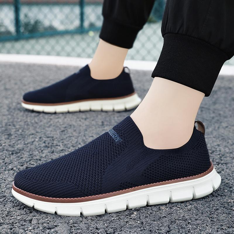 

Новые легкие повседневные вулканизированные мужские туфли дышащие спортивные мокасины мужские износостойкие сетчатые туфли 39