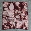 High Waist Seamless Smiling Tie-Dye Yoga Leggings Women Elasticity Slimming Fitness Pants