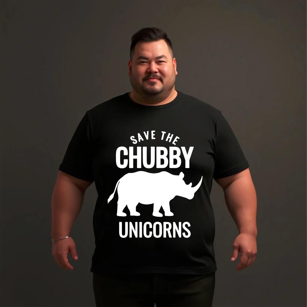 Save The Chubby Unicorns T-shirt Animal Wild Life Vintage Novelty Funny Cute Top