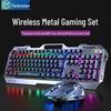 GX810 Wireless Gaming Keyboard and Mouse Combo - Black with Rainbow Backlight