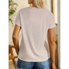 Women's Fashion Patterned Tee Round Neck Casual Elegant Stylish Everyday Comfort Top