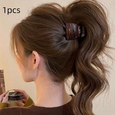 1 Stück matte, hochgesteckte Haarspange für Pferdeschwänze, hochwertige Haarspange mit Haifischmotiv für Damen