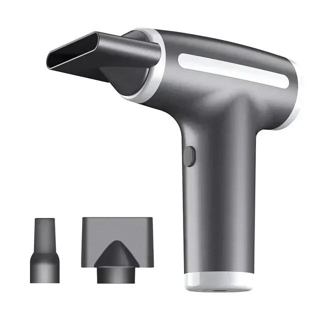 

в 1 Беспроводной фен для волос Многофункциональный воздушный пылесос Пылесос для путешествий Портативный USB-перезаряжаемый фен с отрицательными ионами серый