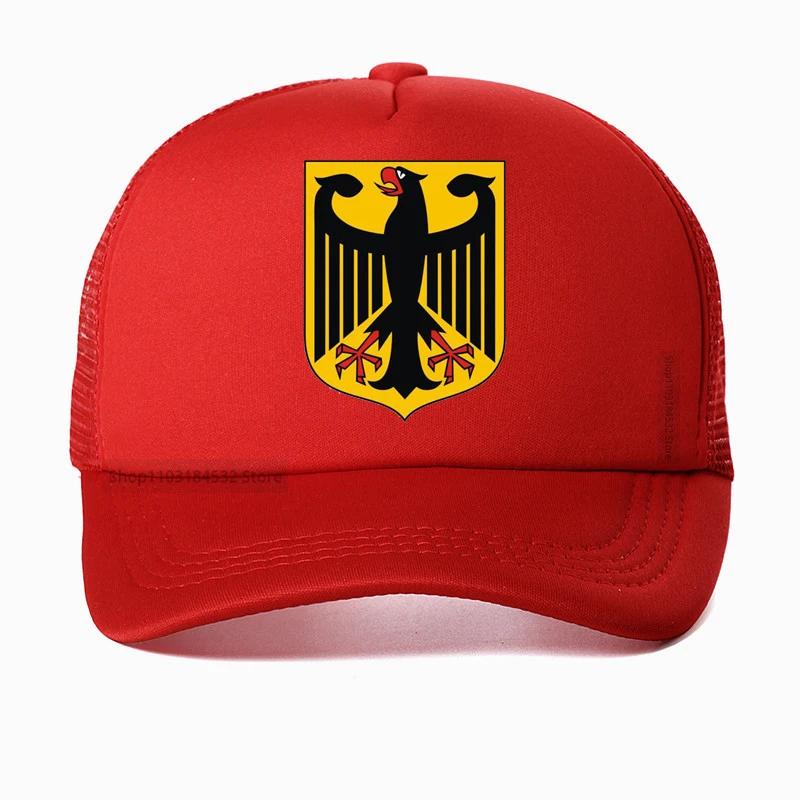 GERMAN EAGLE cap GERMANY STATE COAT OF ARMS Baseball Caps summer Breathable Mesh Trucker hats deutschland hat