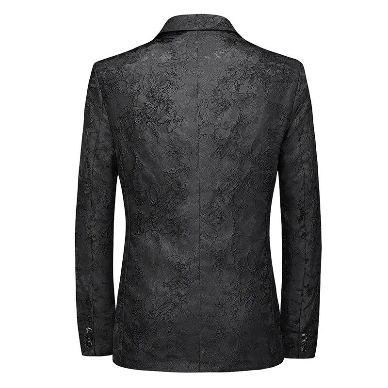 Men's Palace Blazer Jacket Luxury Jacquard Weave Suit Party Handsome Wedding Gentleman Blazer Coats