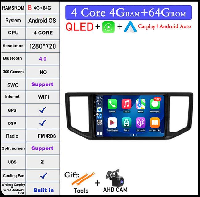 For Volkswagen VW Crafter 2017-2021 IPS/QLED DSP Android 14 Car Radio Multimedia Player Navigation GPS Carplay BT