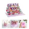 3D Popup Thank You Birthday Card Elegant Flower 3D Surprise Card Greeting Card for Birthday Christmas Mother Day
