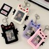 Bat Demon Cartoon Plush Photocard Holder Transparent Photo Protective Case Bus Card Holder  Outdoor