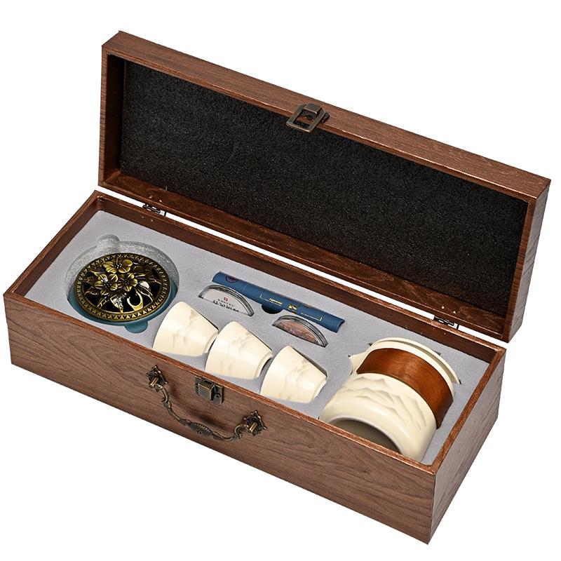 Merchandise Beam Pot Tea Set Creative Kung Fu High-end Gift Box Business Gift Set Xiangdao Ceramic Souvenir