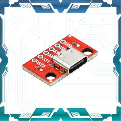 High Current Power Adapter Module TYPE‑C Female Socket Breakout Board USB3.1 16P To 2.54mm 5pcs/lot