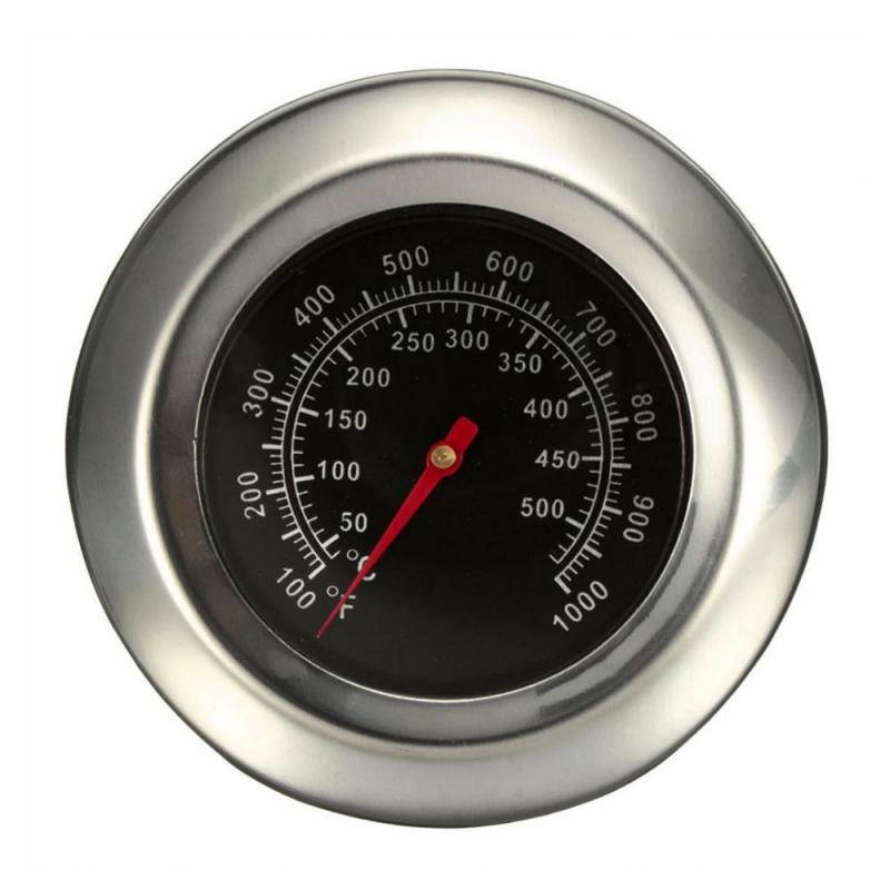 500 ℃ 1000℉ Degree Roast Barbecue BBQ Smoker Grill Thermometer Temp Gauge Dia 3" Outdoor Stainless Steel BBQ Thermometer 2024