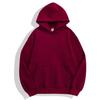 Women Plus Velvet Hooded Sweatshirt Men Thickened Tight Polar Fleece Pullover Hoodie