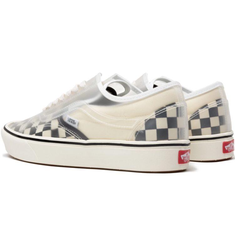 Slip-Skool ComfyCush Vans 'Checkerboard - White' VN0A4P3E5GX