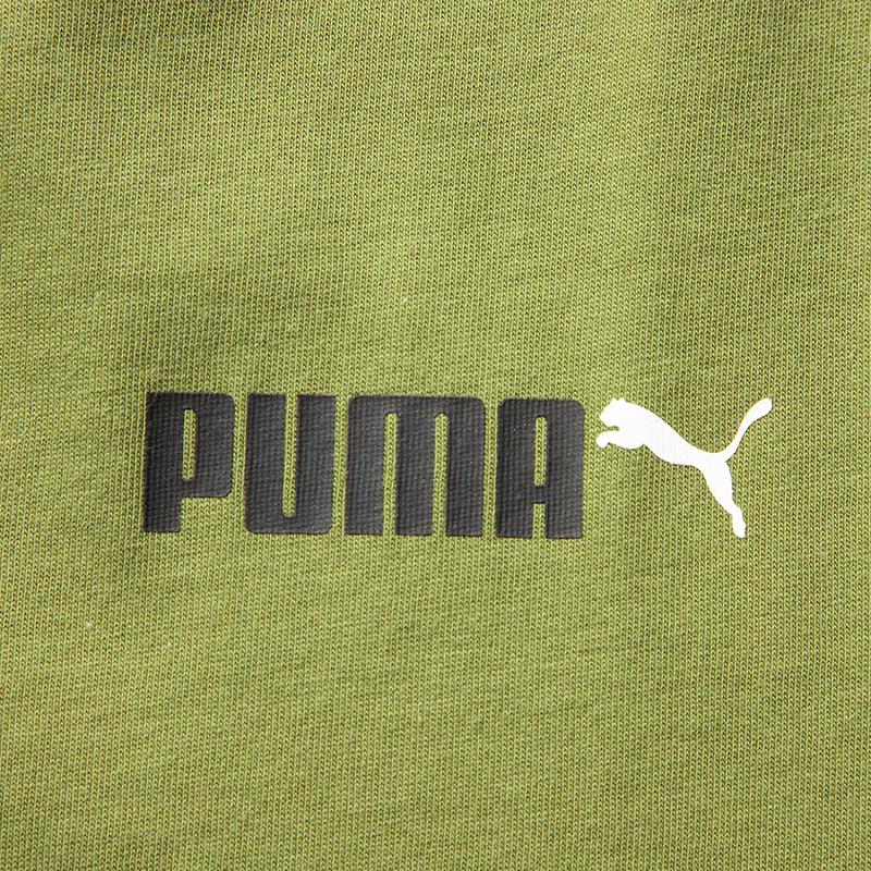 Puma Round Neck Fashion Simple Versatile Short Sleeve Breathable T-Shirt Unisex T-Shirts Olive-Green 691342-81