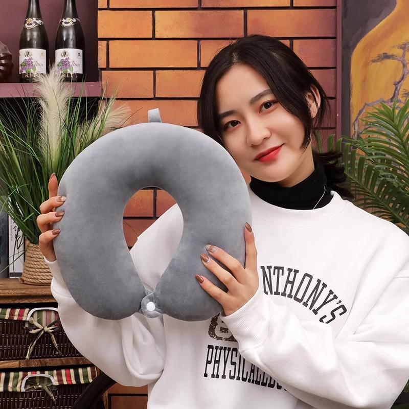 U-Shaped Travel Neck Pillow - Cervical Spine Support for Car, Nap, and Sleeping