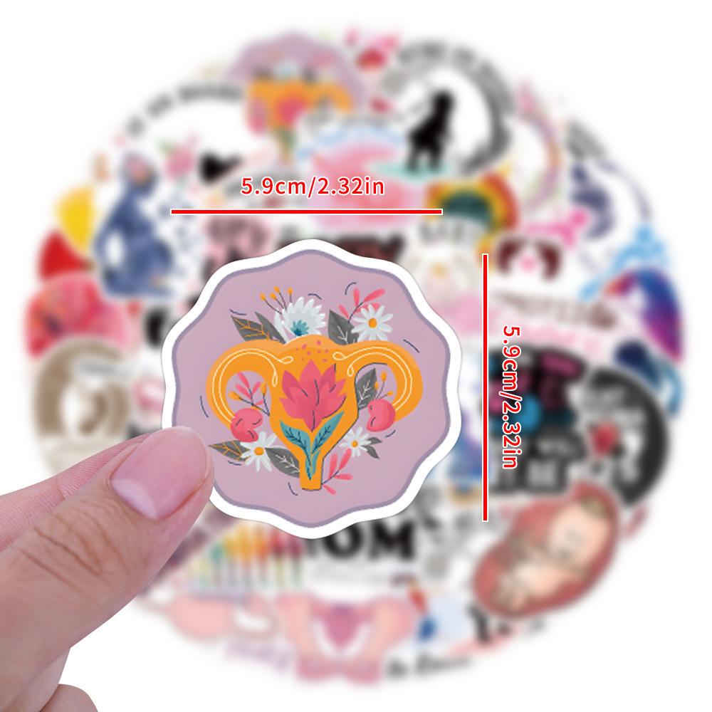 55 New Pregnancy Stickers Decorative Scooter Mobile Phone Waterproof Stickers