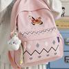 Schoolbag Schoolbag Girl Primary School Students 1011 New Backpack Niche Cartoon Soft Cute Pony Embroidery Versatile Cute Backpack