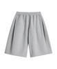 UNIONSTUDIO ( 2 Pack ) Odd Side Double Pleated Wide Sweat Half Pants ( 3 Colors )