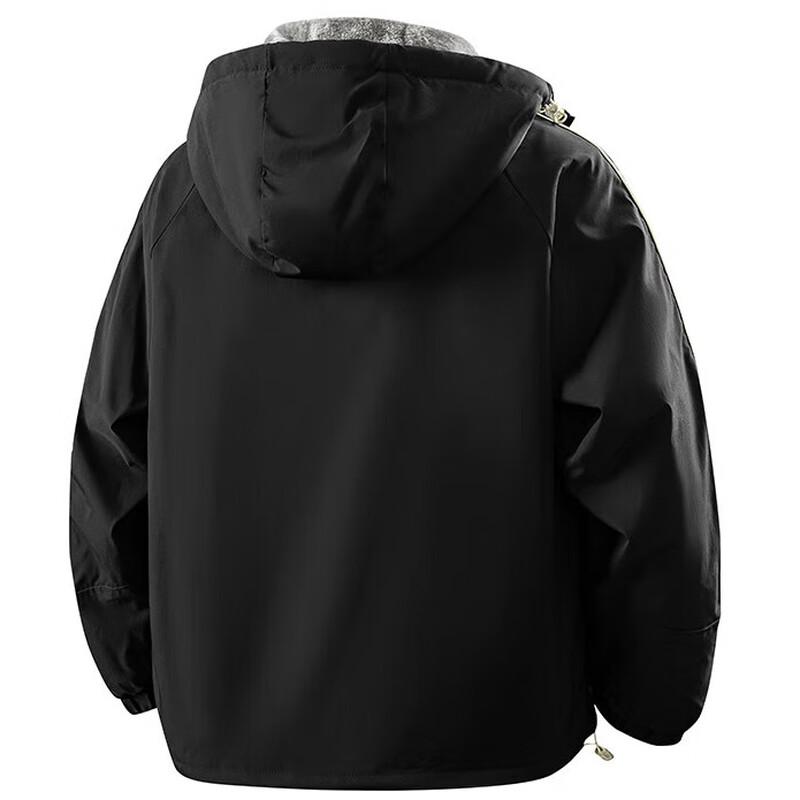 JEEP SPIRIT Men's Hooded Thickened Fleece Lined Jacket