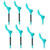 8 Pack Golf Tee Set Petal Design Golf Training Tees Plastic Durability and Stability for Mat Driving Range Indoor Simulator