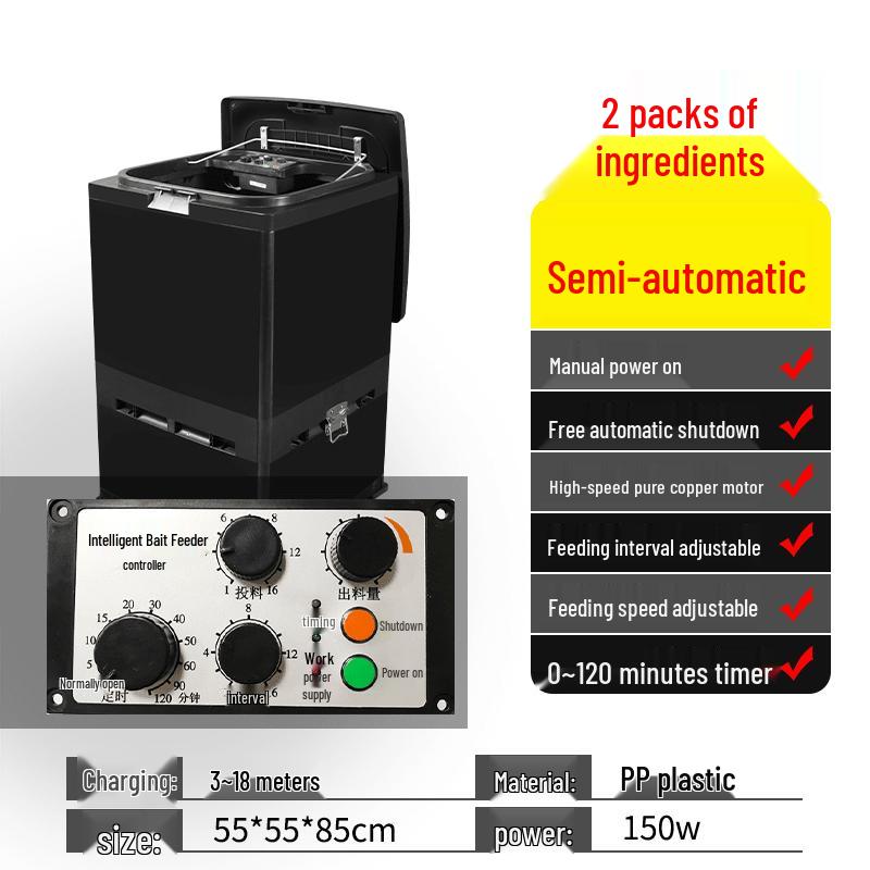 Automatic Timed Fish Pond Feeder CN plug (adapter included)