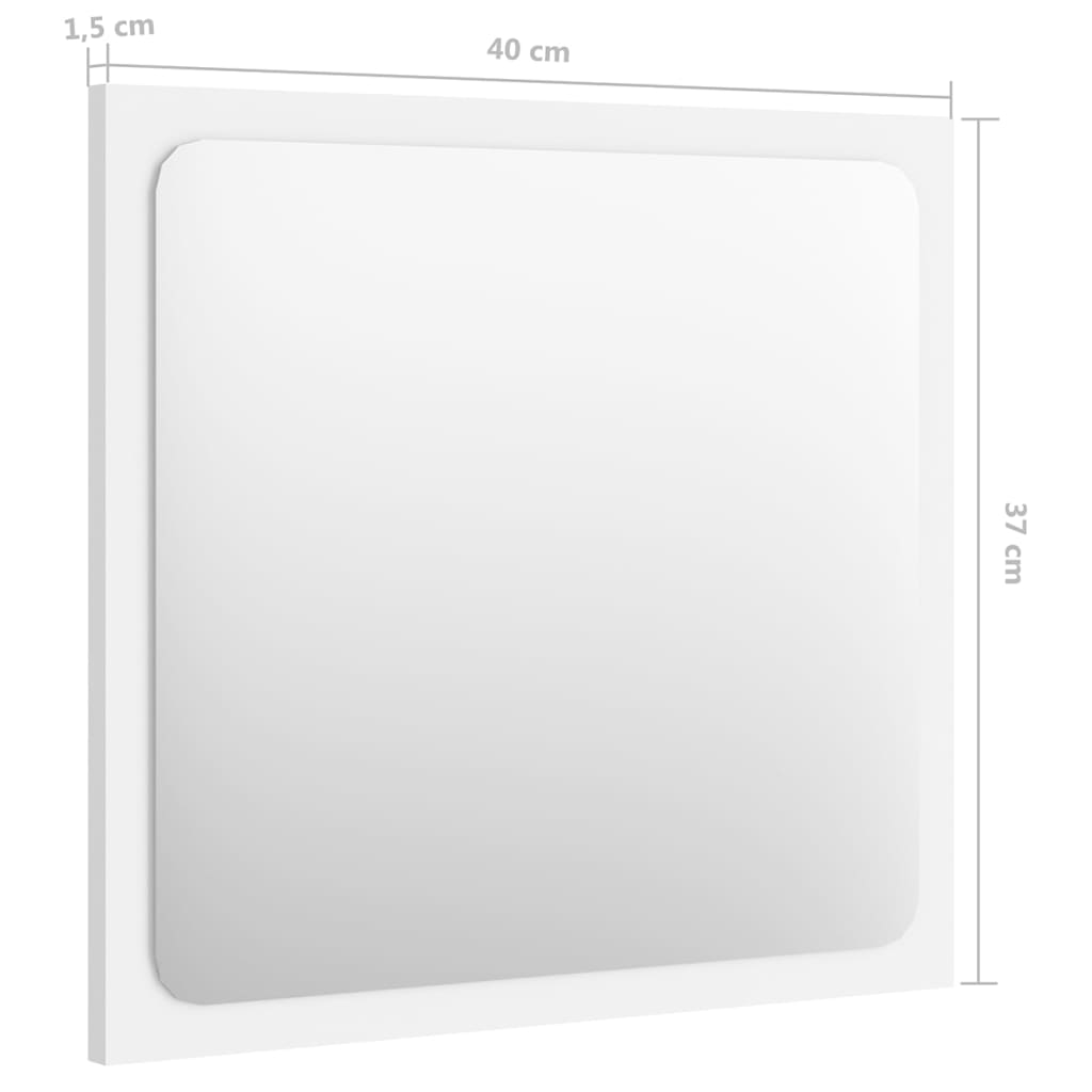 Bathroom Furniture Set White Particleboard