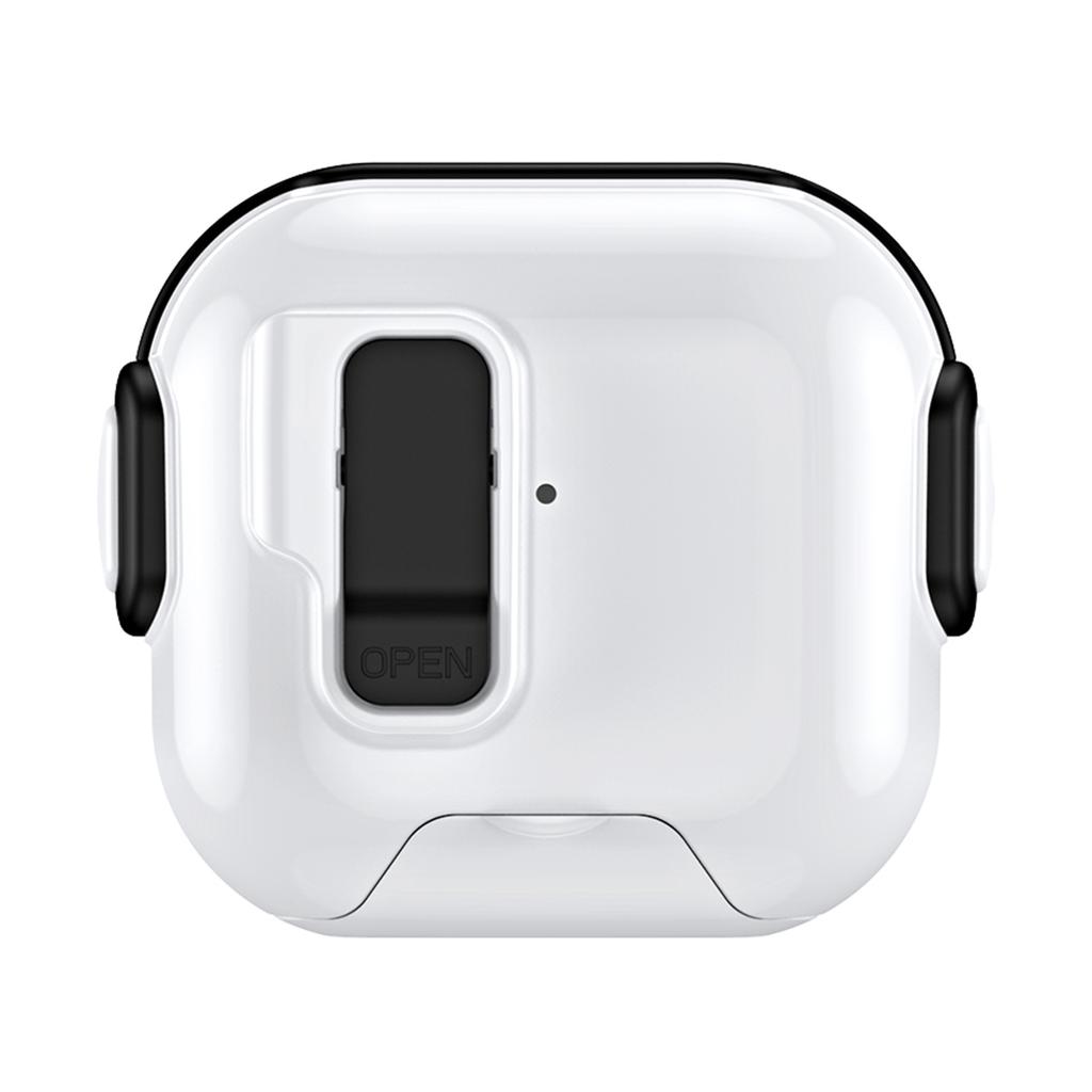 For AirPods 4 Case with Phone Stand Function TPU PC TWS Earbuds Protective Cover