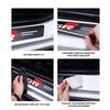 Car Interior Door Sill Strip Carbon Anti-Scratch Protector Sticker For Toyota Crown Land Cruiser RAV4 Camry Yaris Corolla Prius