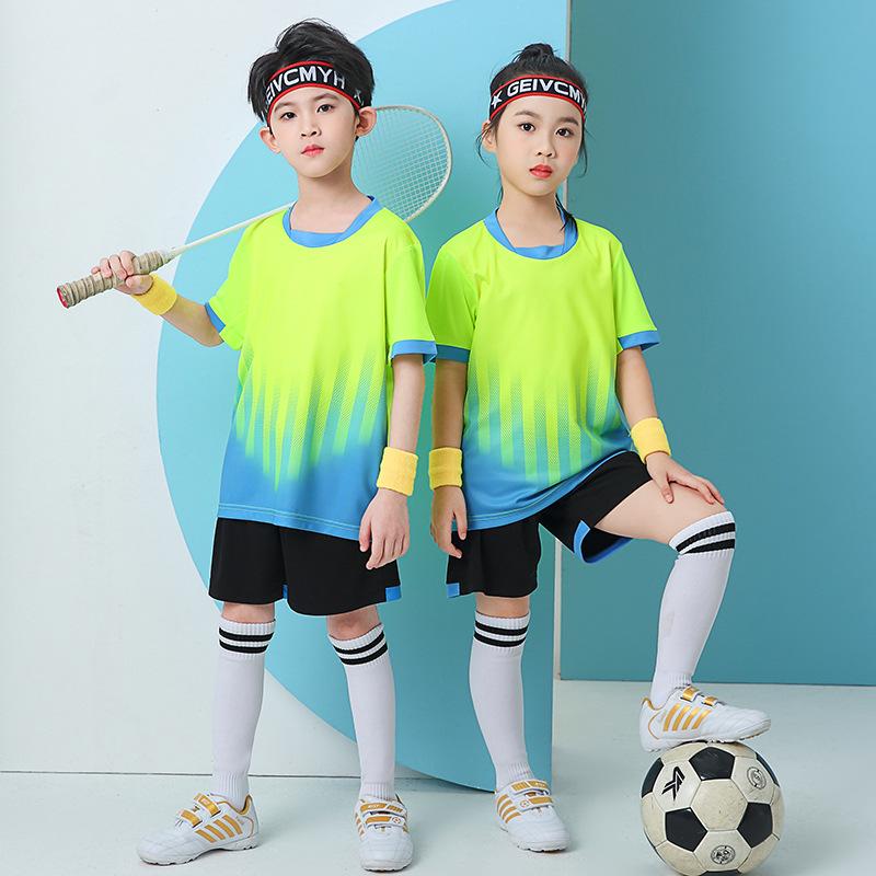 Conjunto de Uniforme de Fútbol de Secado Rápido para Niños para Competición Deportiva Escolar